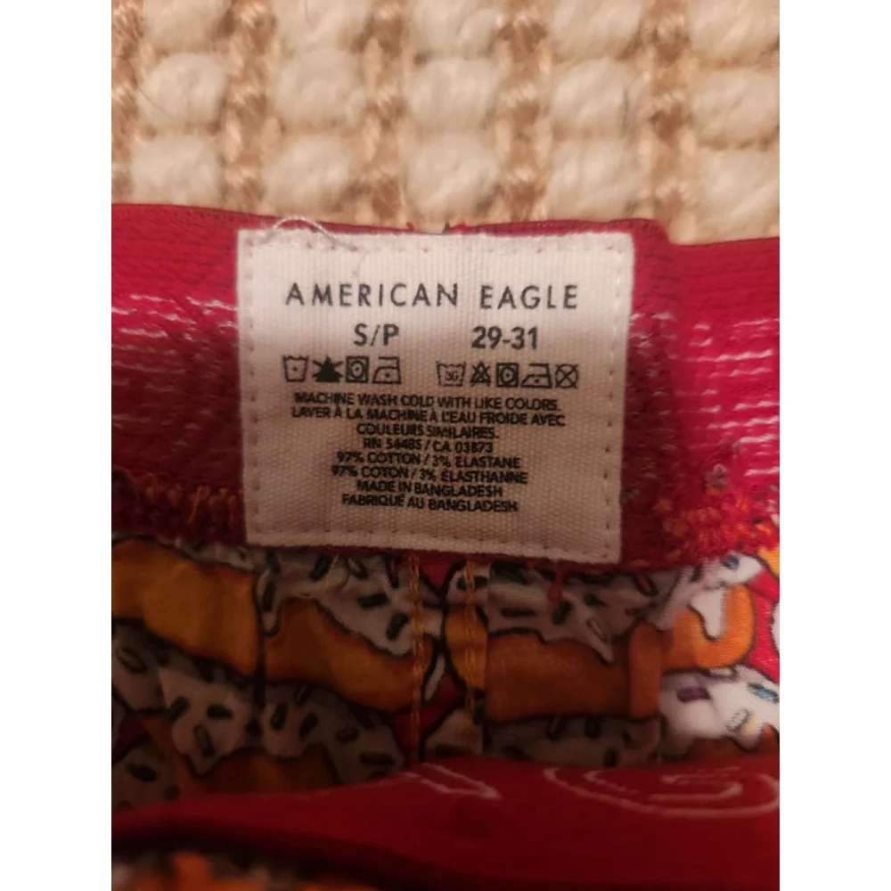 Men's American Eagle Orange Donut Print Boxers S - Picture 2 of 7